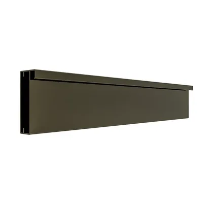 Perfil para porta RX 1048, acabamento anodizado inox