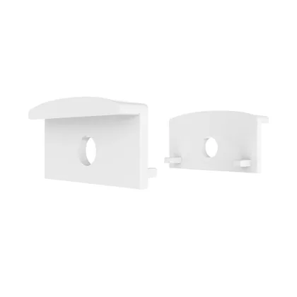 Perfil para fita de LED RX 1068 sem aba, acabamento branco