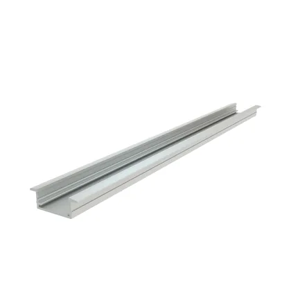 Perfil para fita de LED RX 1069 com aba, acabamento anodizado fosco