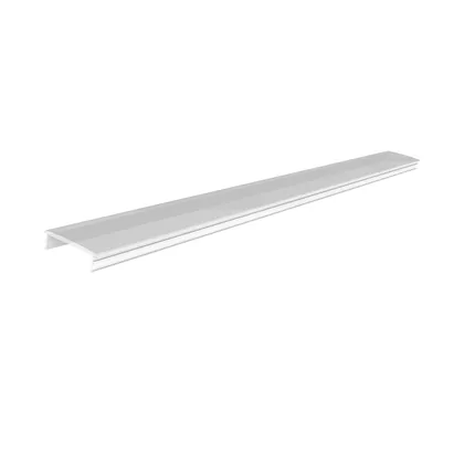 Perfil para fita de LED RX 1069 com aba, acabamento branco