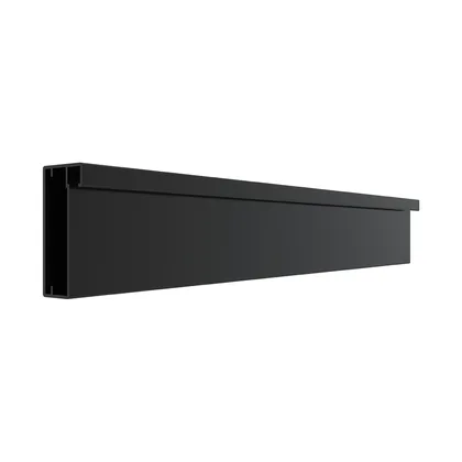 Perfil para porta RX 1099, acabamento pintura preta
