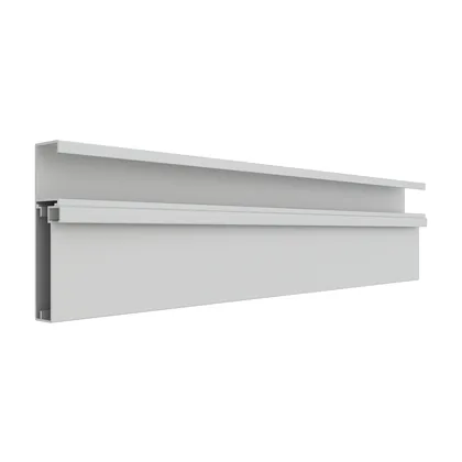 Perfil para porta RX 1562, acabamento anodizado fosco