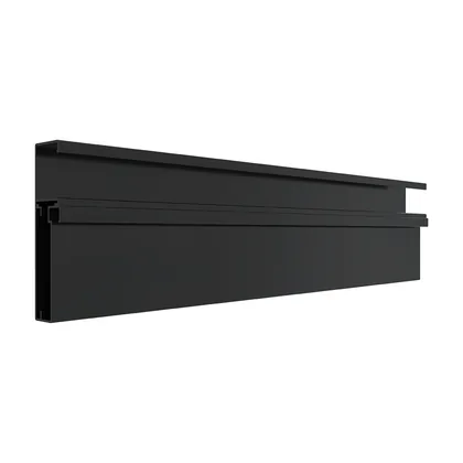 Perfil para porta RX 1562, acabamento pintura preta