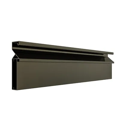 Perfil para porta RX 912, acabamento anodizado inox