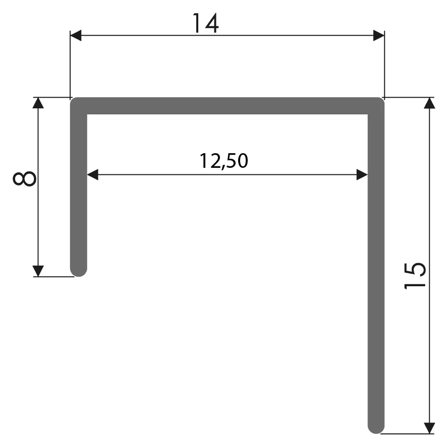 Desenho técnico com medidas: Testeira RX 913