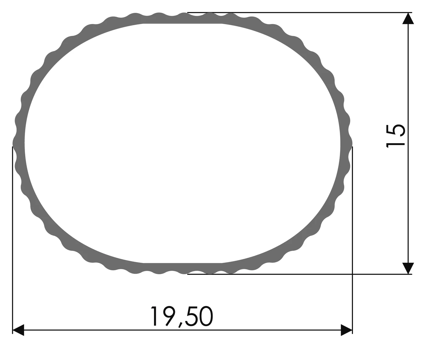 Desenho técnico com medidas: Cabideiro RX C 13