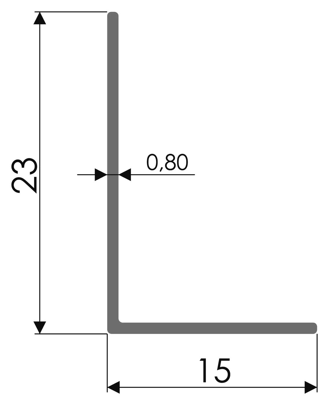 Desenho técnico com medidas: Testeira RX CL 01