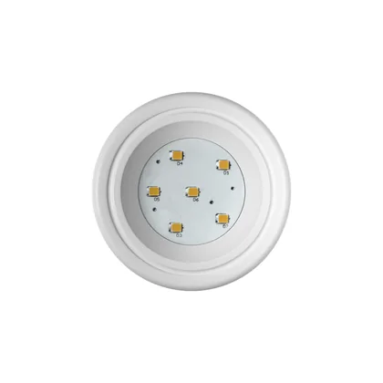 Spot de LED redondo 3000K branco quente, acabamento branco
