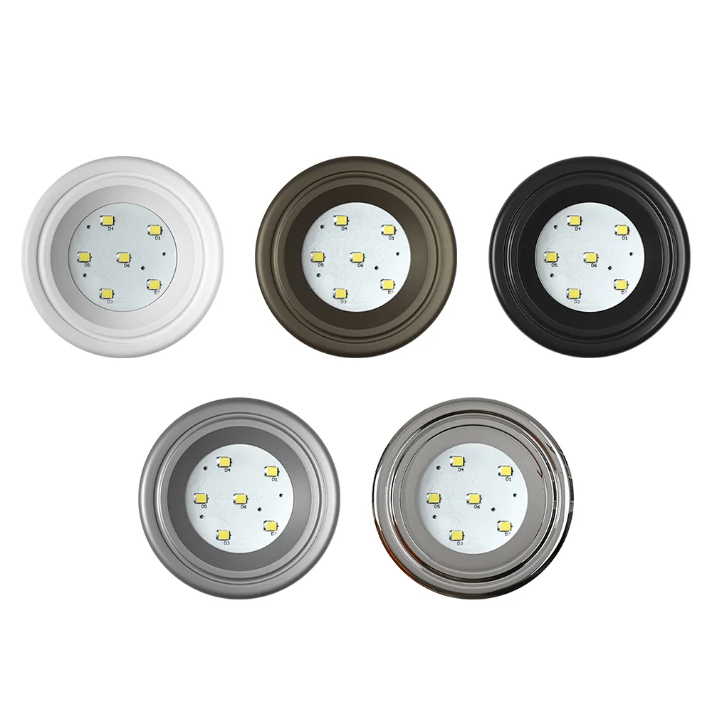 Spot de LED redondo 6000K branco frio, acabamento natural